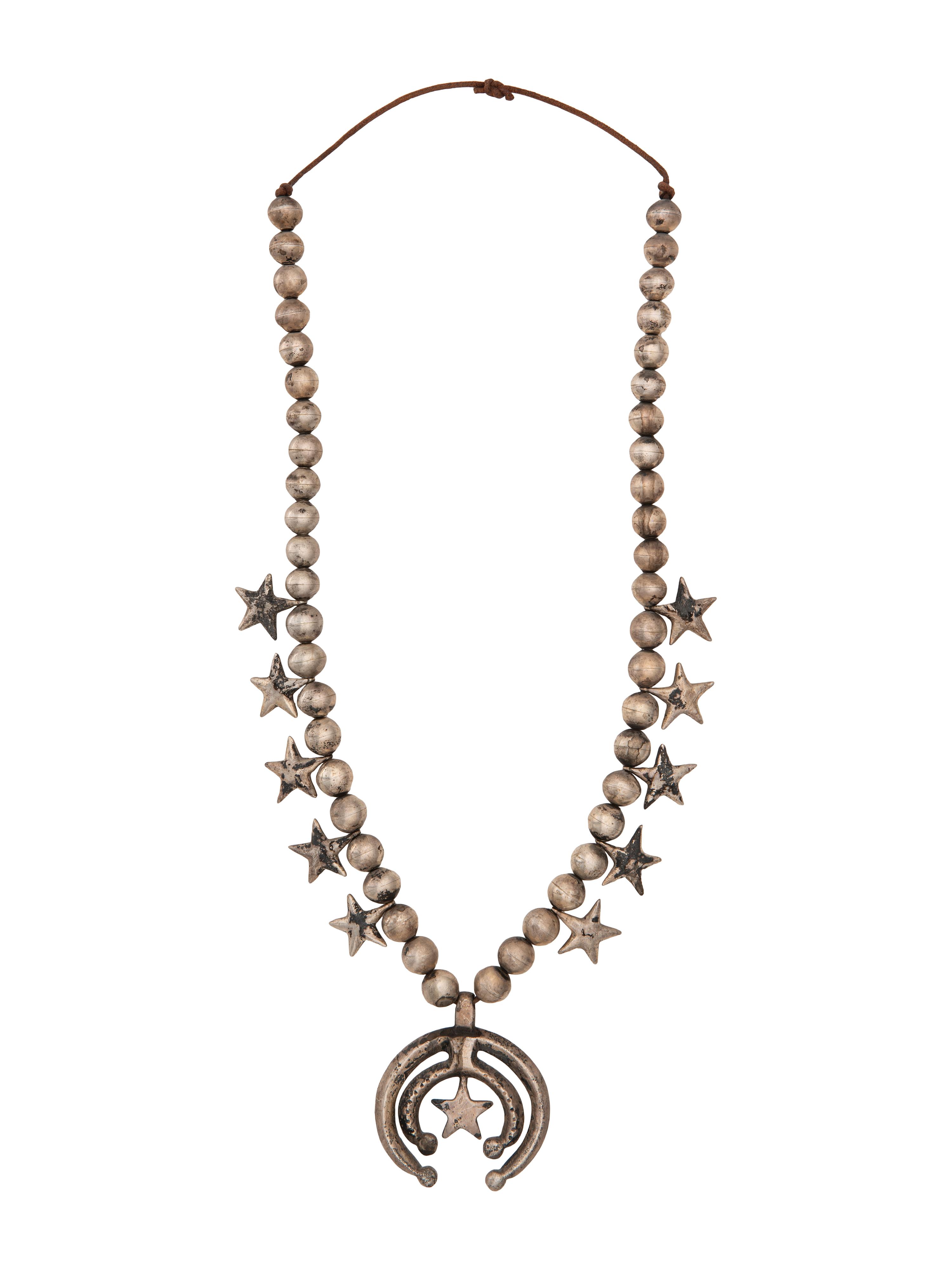 Navajo Star Squash Blossom Necklace