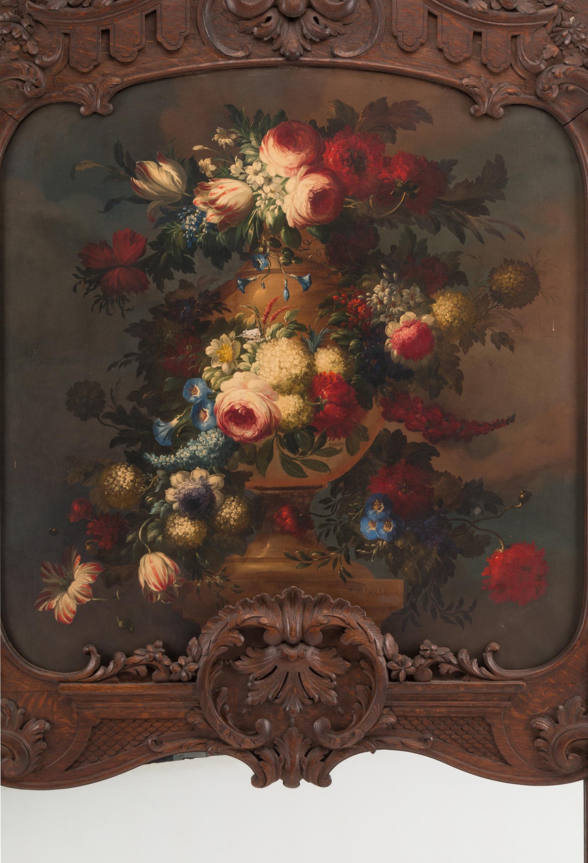A Louis XV Style Trumeau Mirror