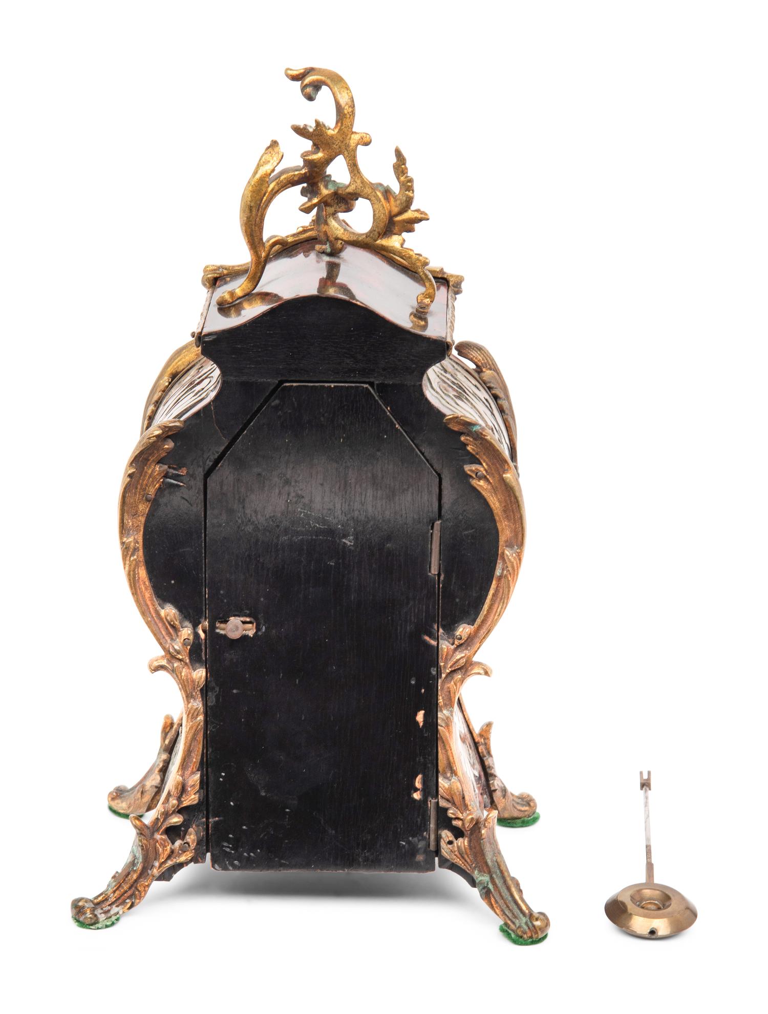 A Napoleon III Boulle Mantle Clock
