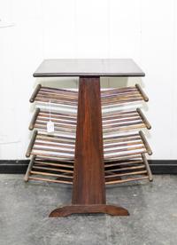 A Modernist Mahogany Canterbury Height 23 inches. — SECOND HALF 20TH CENTURY