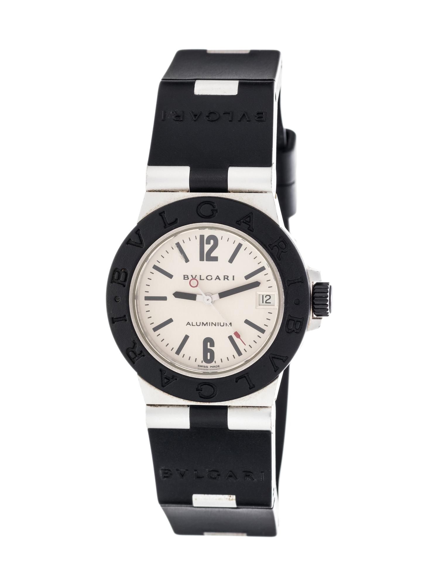 BVLGARI, ALUMINUM REF. AL32A 'DIAGONO' WRISTWATCH