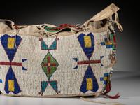Sioux Beaded Hide Possible Bags, Matched Pair