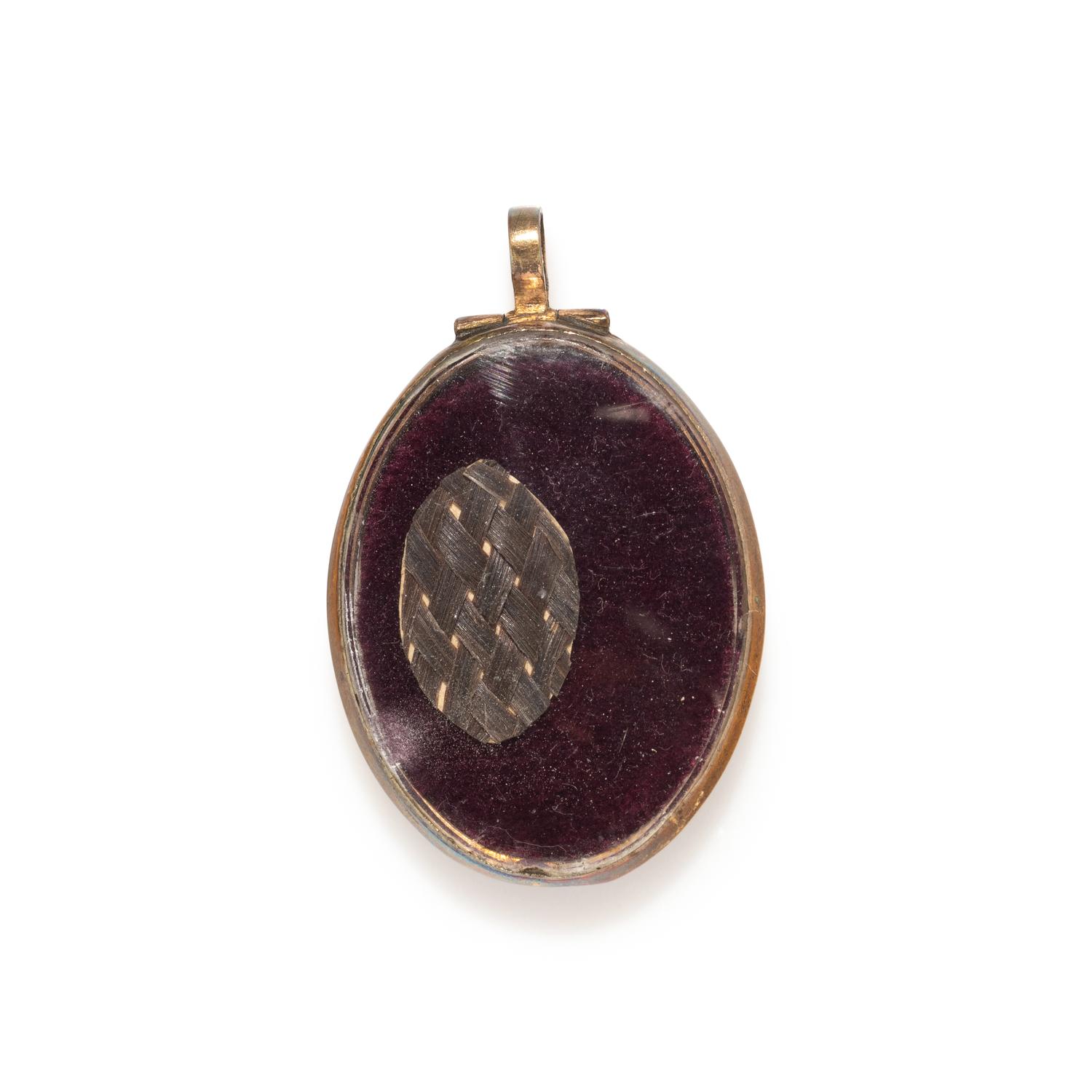 ANTIQUE, PORTRAIT MINIATURE PENDANT