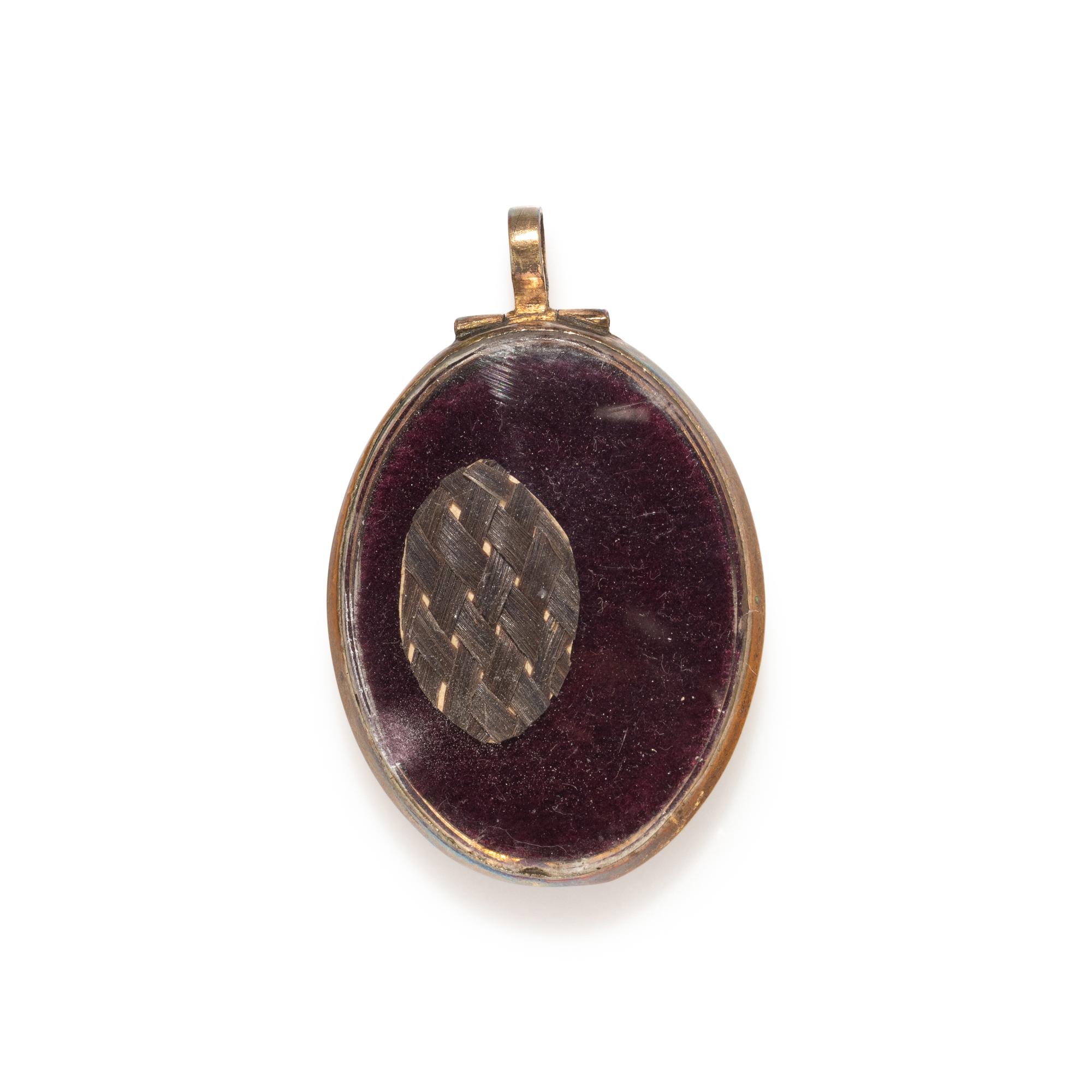 ANTIQUE, PORTRAIT MINIATURE PENDANT