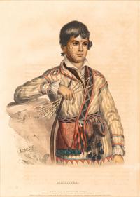 Four Hand-Colored Lithographs by McKenney and Hall