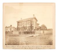 Abraham Lincoln [LINCOLNIANA]. The Congressional Committee, Lincoln's Funeral Springfield Illinois, 3 May 1865.