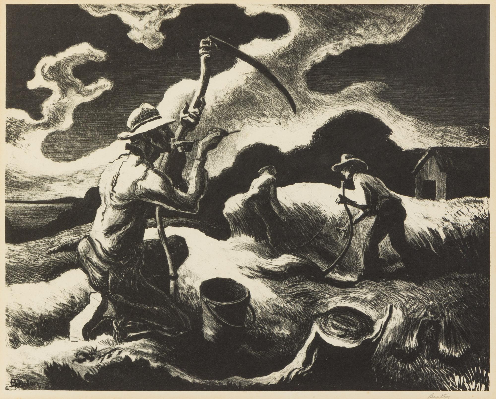 Thomas Hart Benton, (American, 1889-1975), Island Hay, 1945