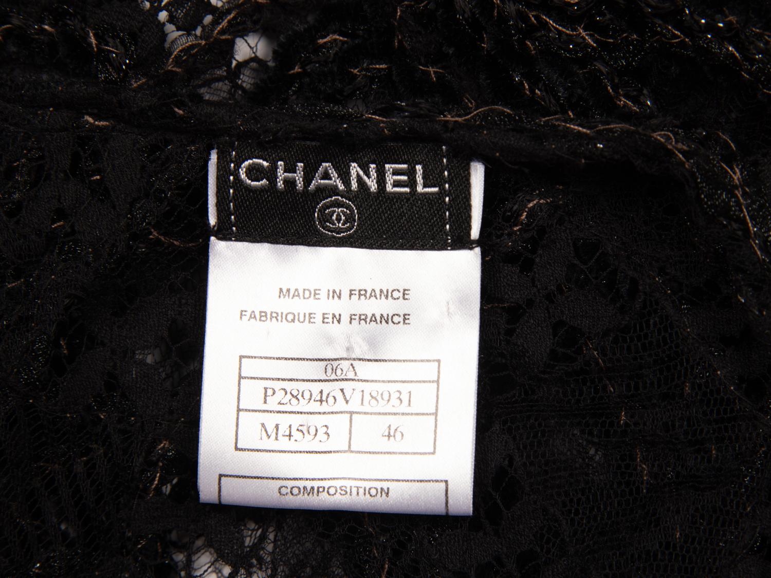 Chanel, Black Lace Cardigan Jacket