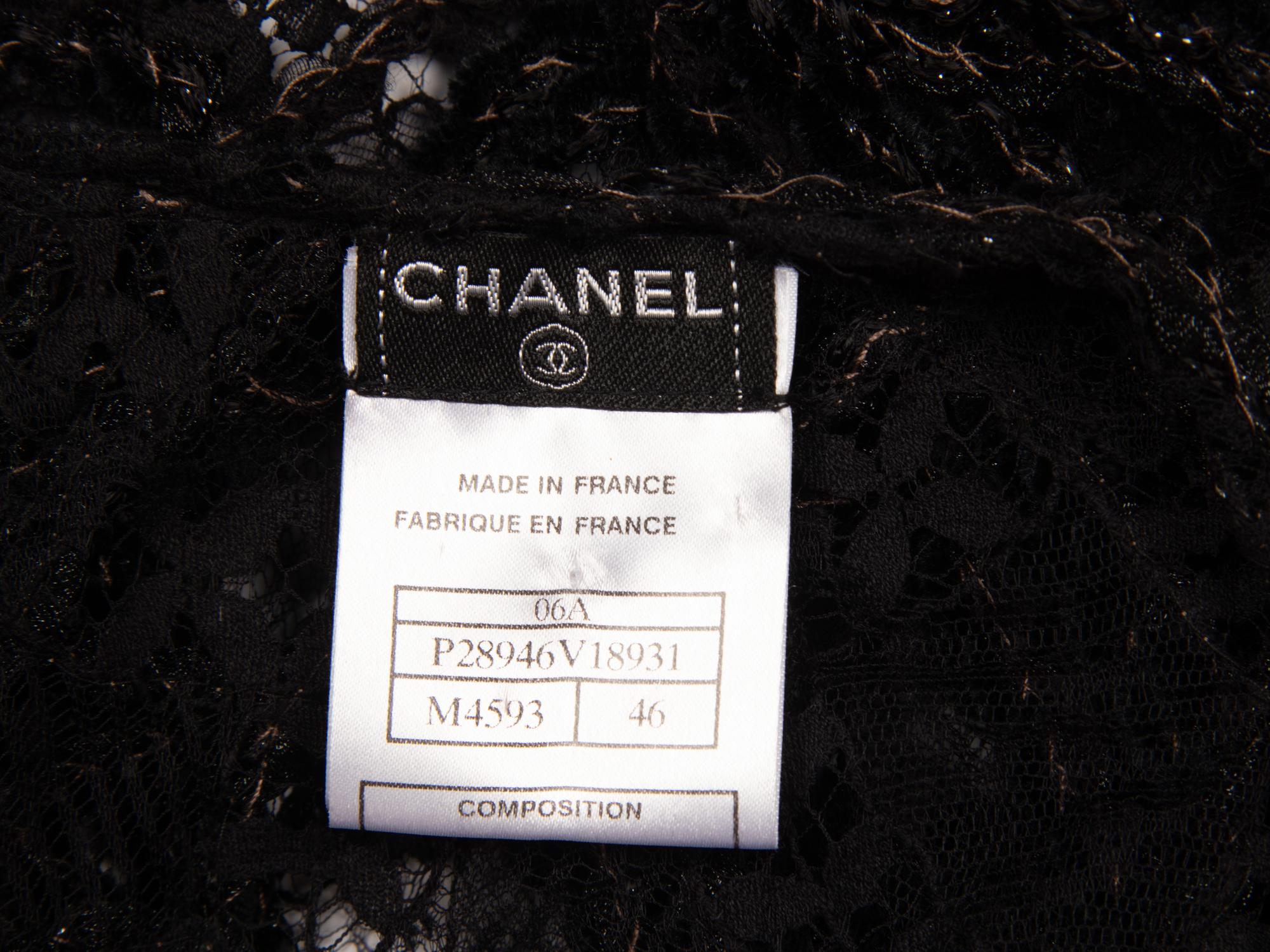 Chanel, Black Lace Cardigan Jacket