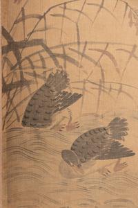 A Ten-Panel Floor Screen