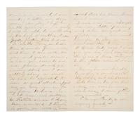 [CIVIL WAR]. 2 letters written to the wife of Captain John H. Black, 12th Pennsylvania Cavalry.