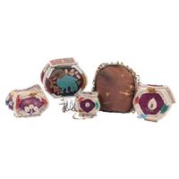 Haudenosaunee Souvenir Beaded Boxes and Pin Cushions