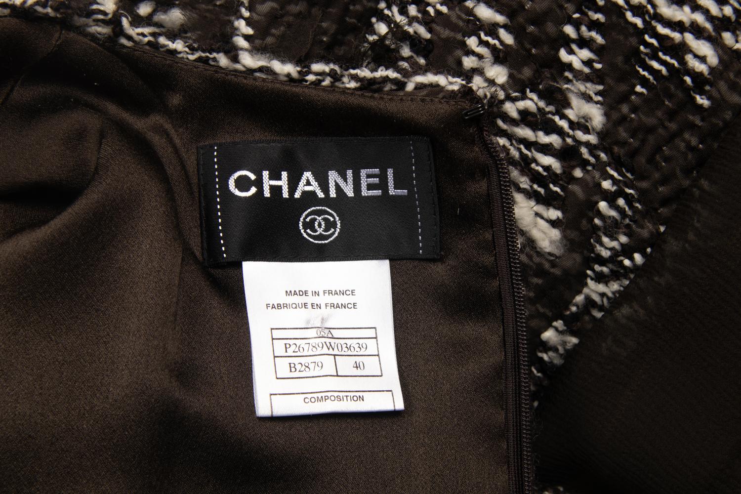 Chanel Pleated Tweed Dress