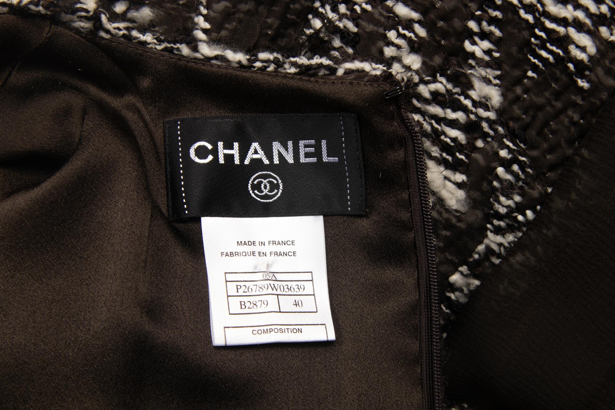 Chanel Pleated Tweed Dress