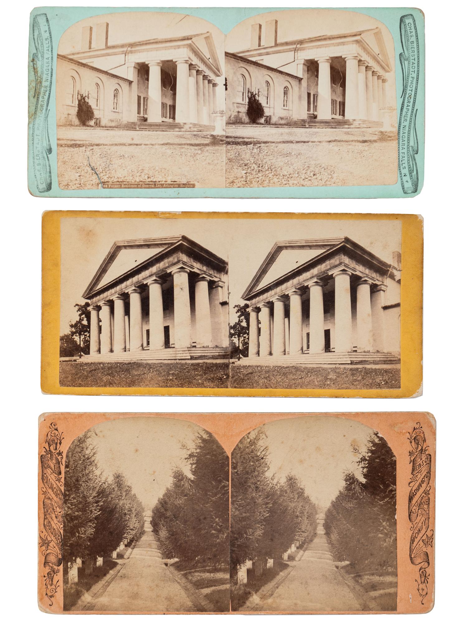 [CIVIL WAR]. A group of over 50 stereoviews, highlighted by images of the Grand Review, and the US Arsenal and Navy Yard, Washington, DC, incl. cannon.