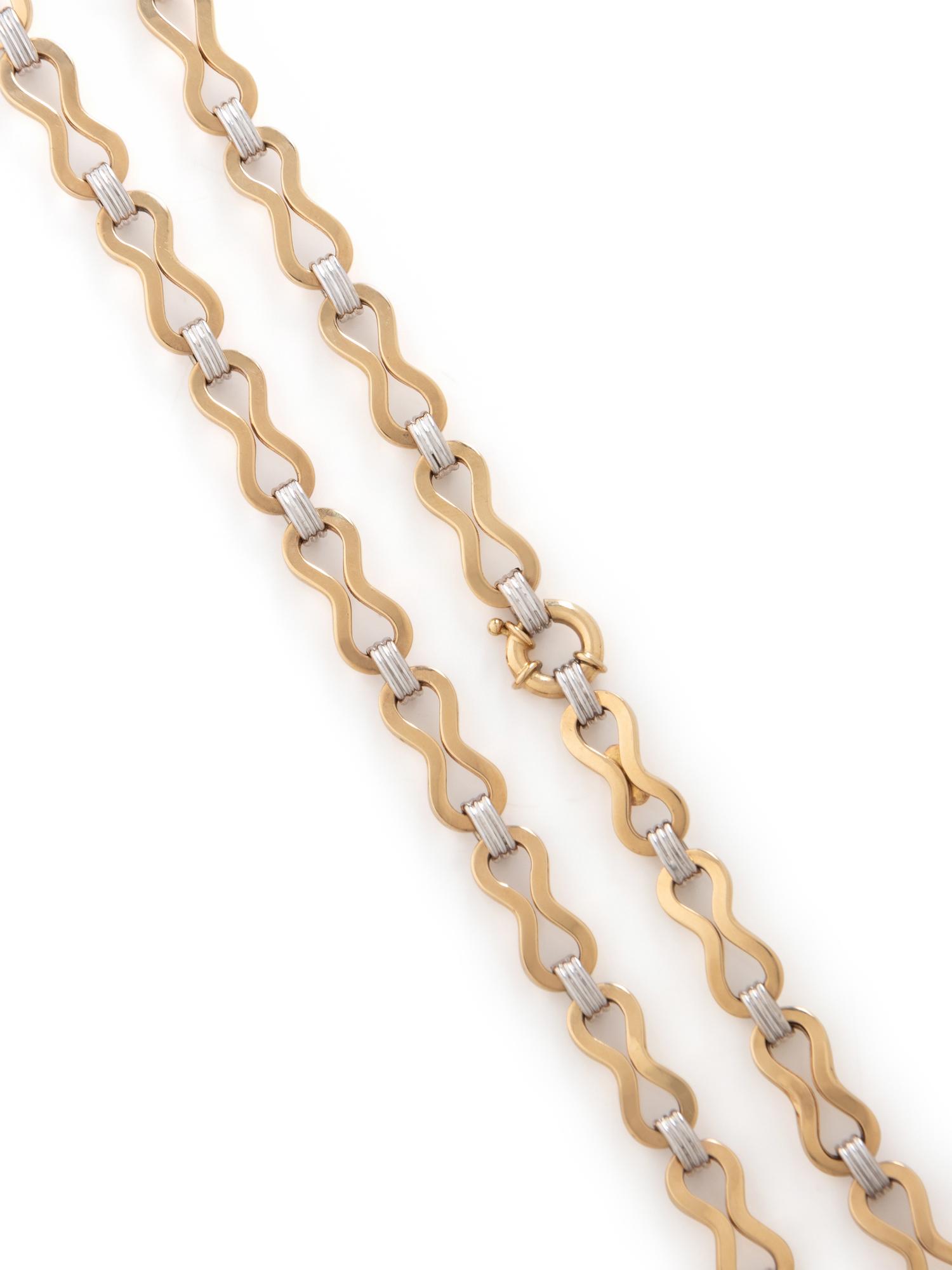BICOLOR GOLD NECKLACE