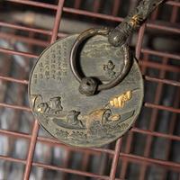 A Finely Made Chinese Bamboo Bird Cage with Bronze and Inlaid Fittings — 竹鳥籠