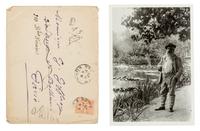 MONET, Claude. Autographed letter signed ("Claude Monet"), in purple ink, in French, to art critic Gustave Geffroy, 1902.