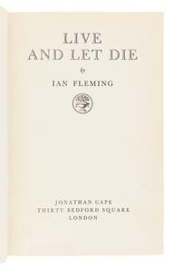 FLEMING, Ian (1908-1964). Live and Let Die. London: Jonathan Cape, 1954.