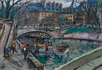 Two Works: Le Seine and Trocadero Paris