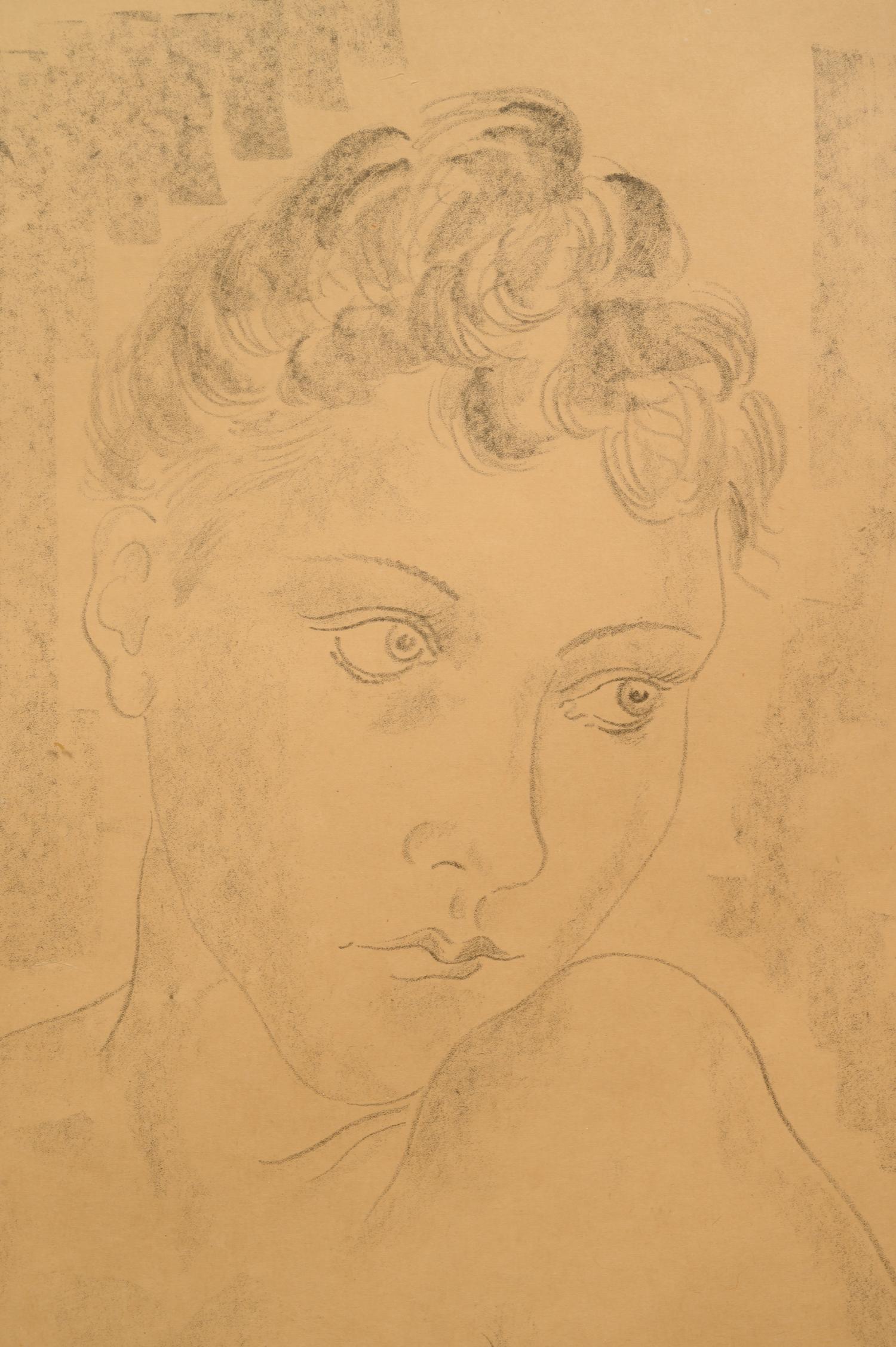 Femme nue a mi-corps