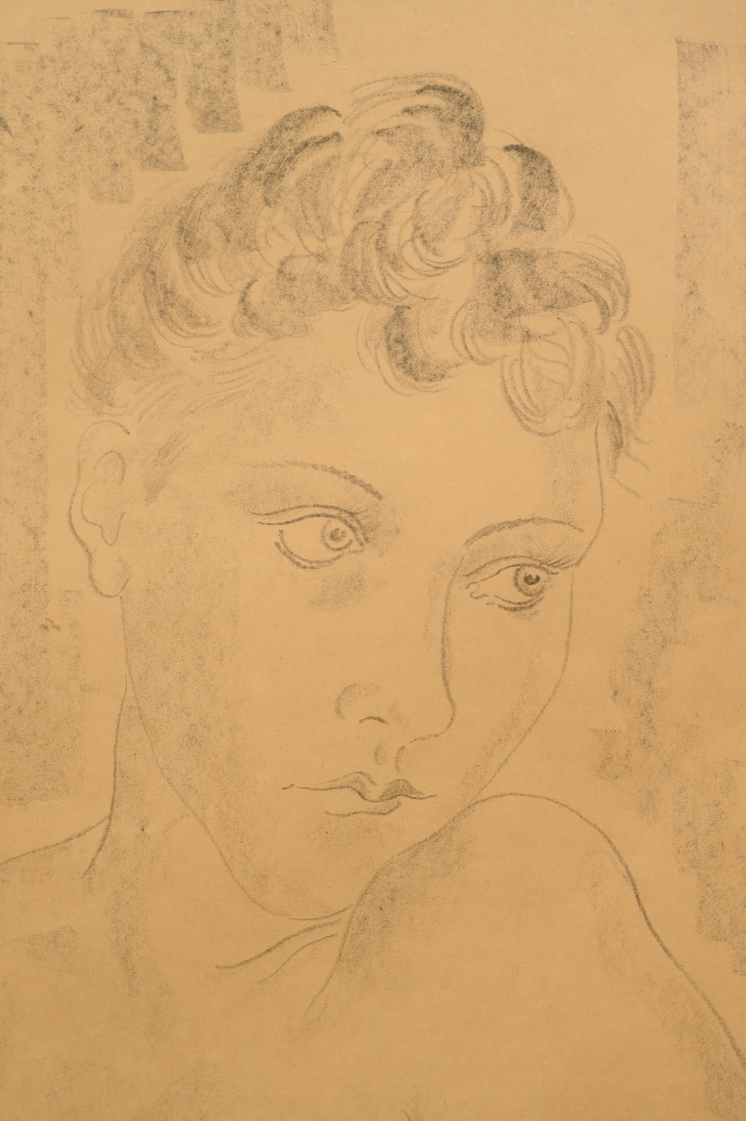 Femme nue a mi-corps