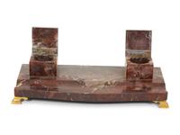 A German Rouge/Grey Marble Standish