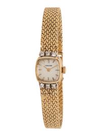 CONCORD WATCH CO., YELLOW GOLD AND DIAMOND WATCH