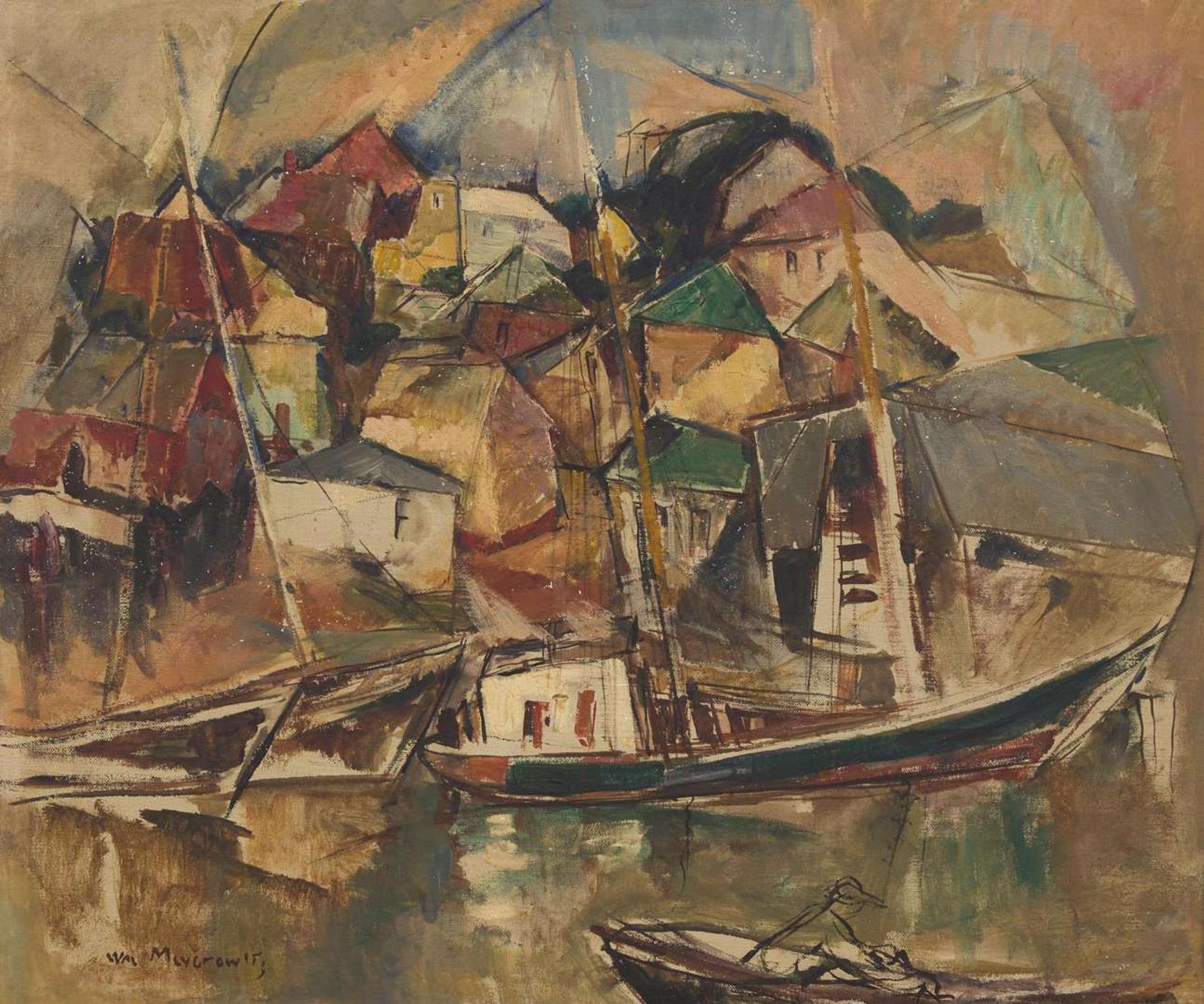 William Meyerowitz (American, 1887-1981), Harbor Scene