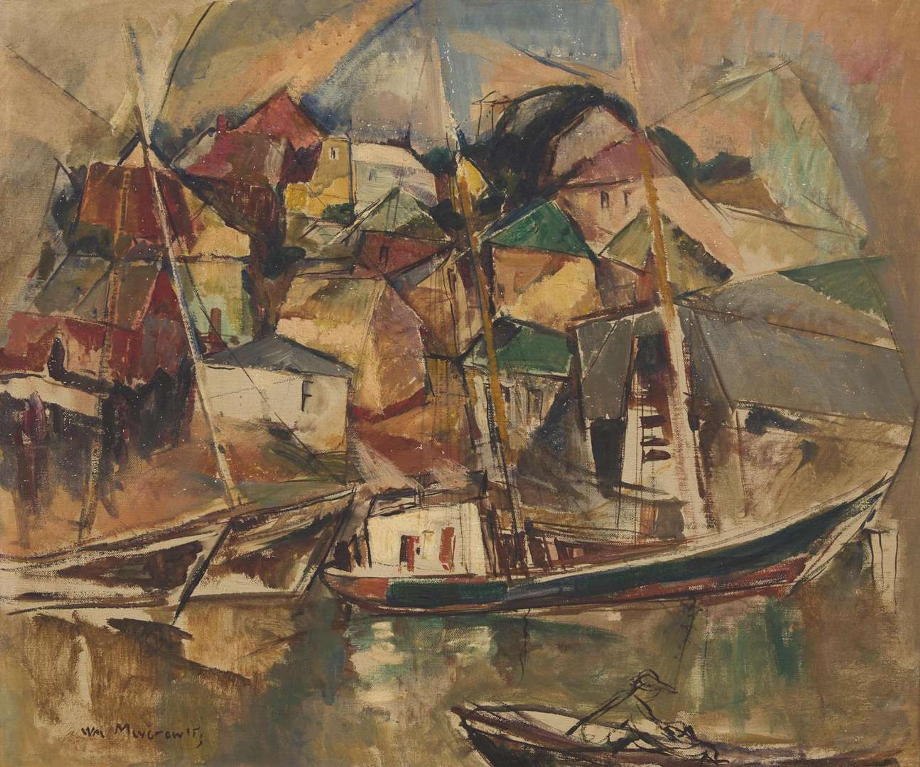 William Meyerowitz (American, 1887-1981), Harbor Scene