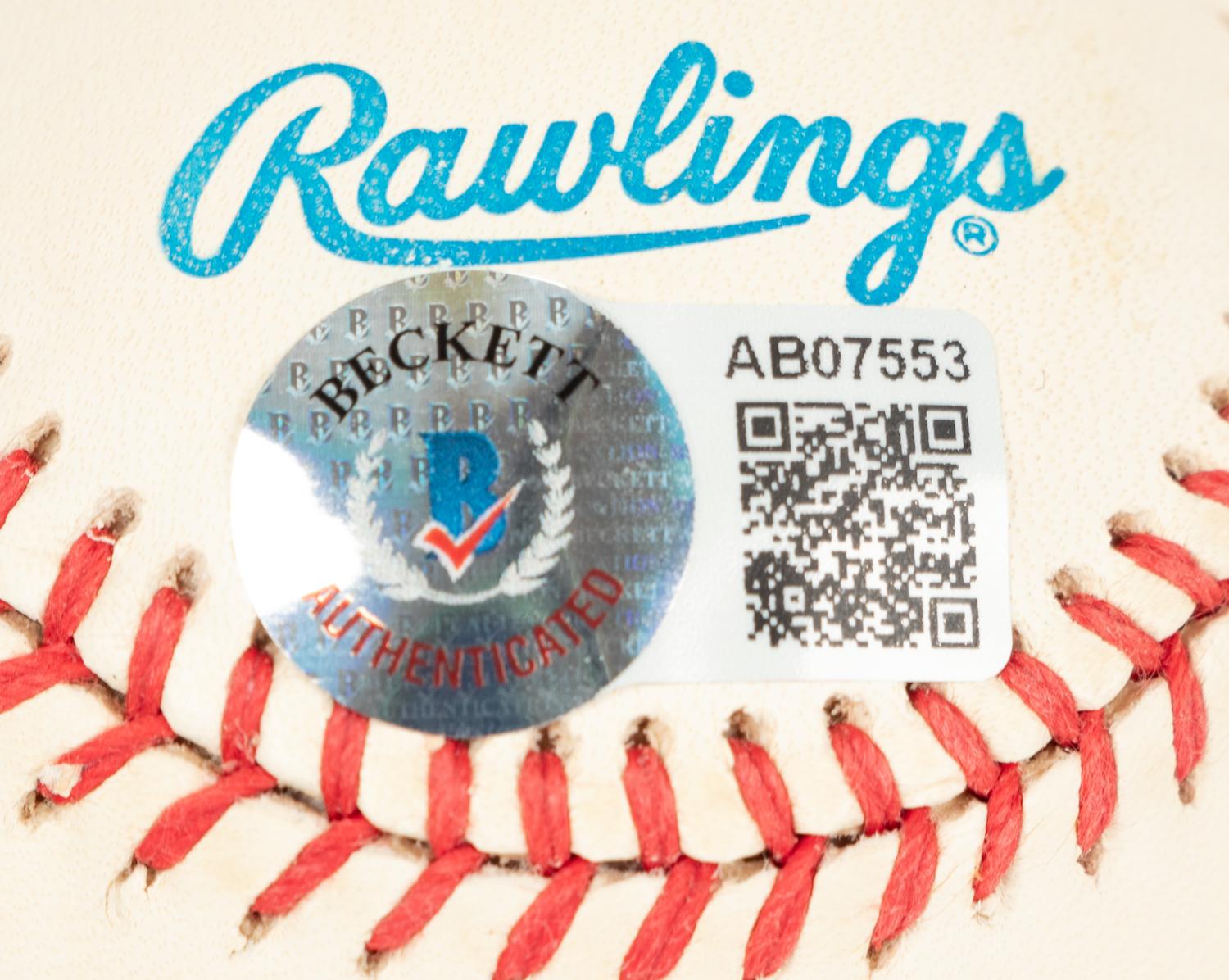 A Ted Williams Signed Autograph Baseball (Beckett Authentication Services BAS Certified),