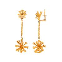 YELLOW GOLD EARCLIPS