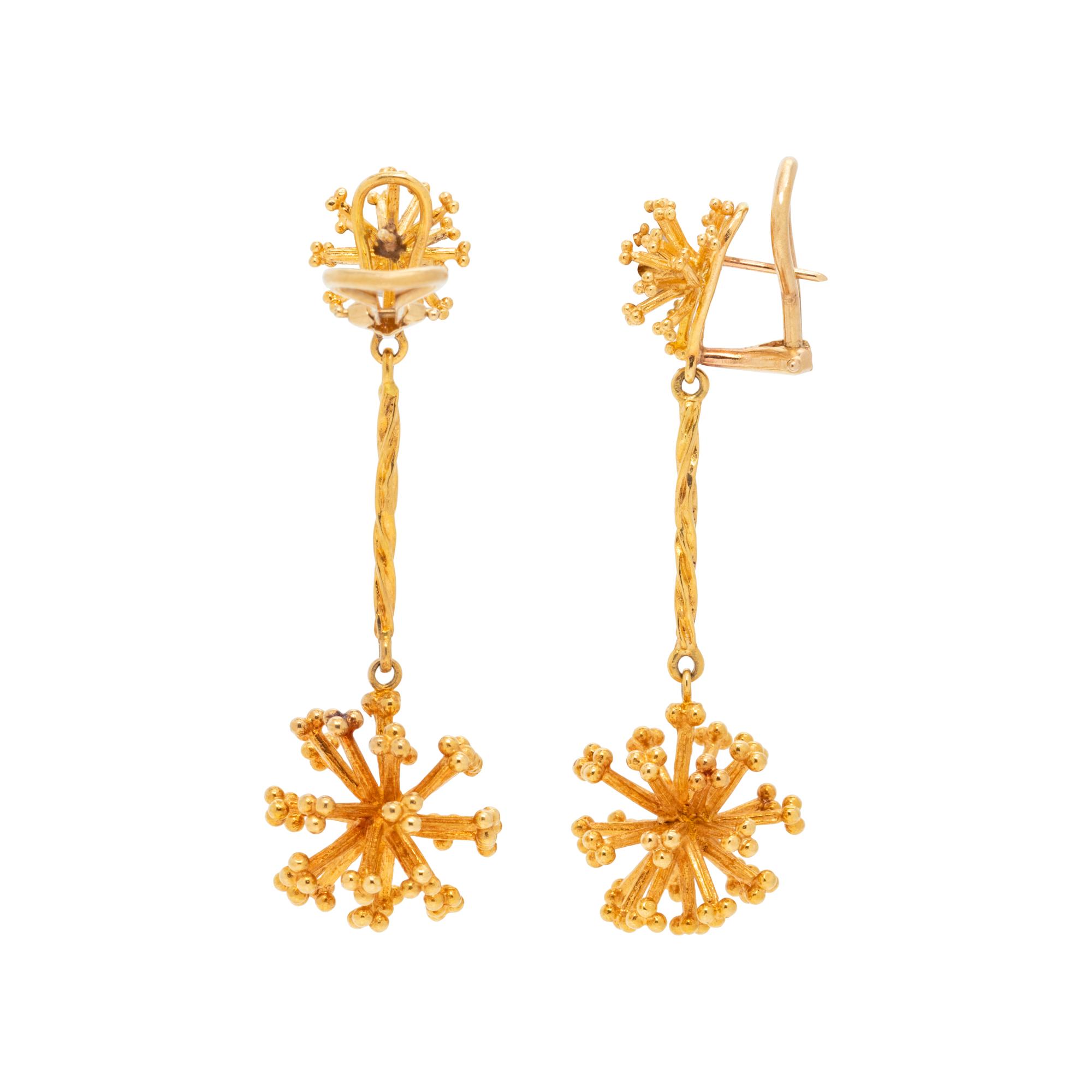 YELLOW GOLD EARCLIPS