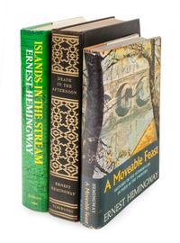 HEMINGWAY, Ernest. A group of 3 FIRST EDITIONS, comprising: