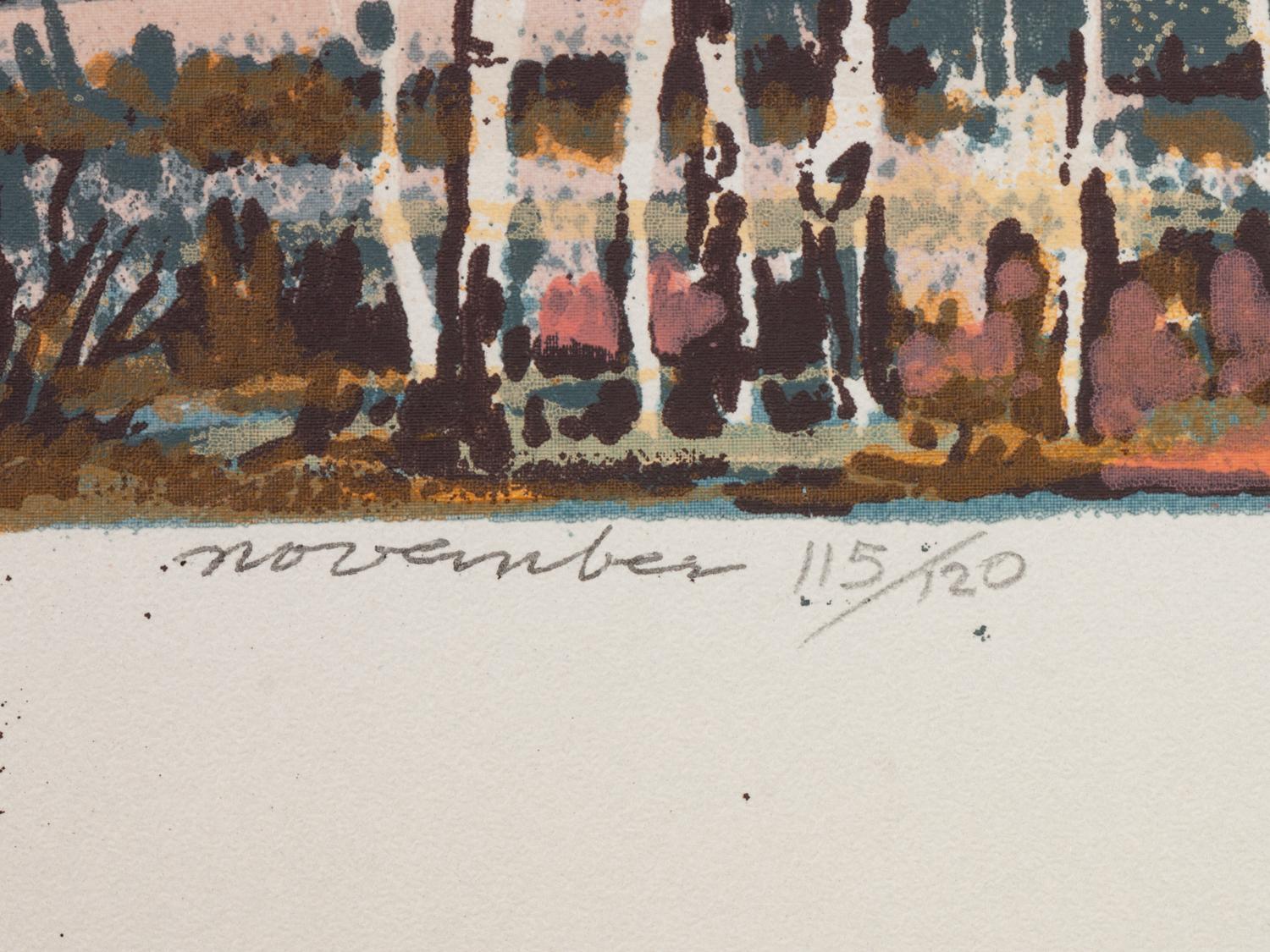 Five Works: Three Horses ; First Snow , edition 1/125; November, edition 115/120; Cerro Gordo , edition 100/120; Rio Grande in Winter, edition 23/146