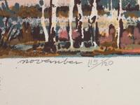 Five Works: Three Horses ; First Snow , edition 1/125; November, edition 115/120; Cerro Gordo , edition 100/120; Rio Grande in Winter, edition 23/146