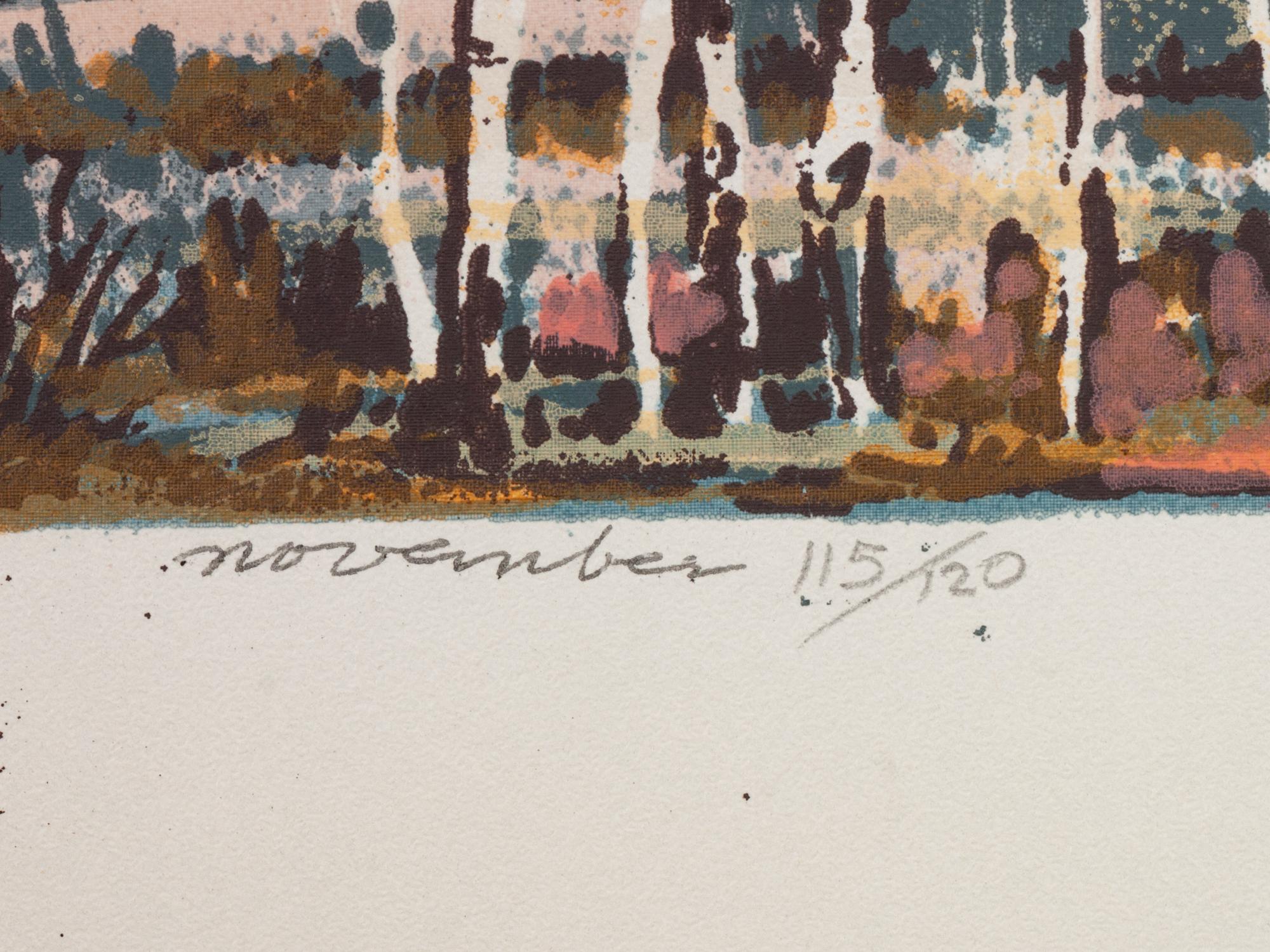 Five Works: Three Horses ; First Snow , edition 1/125; November, edition 115/120; Cerro Gordo , edition 100/120; Rio Grande in Winter, edition 23/146
