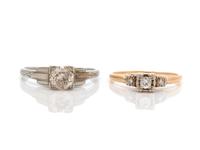 COLLECTION OF DIAMOND RINGS