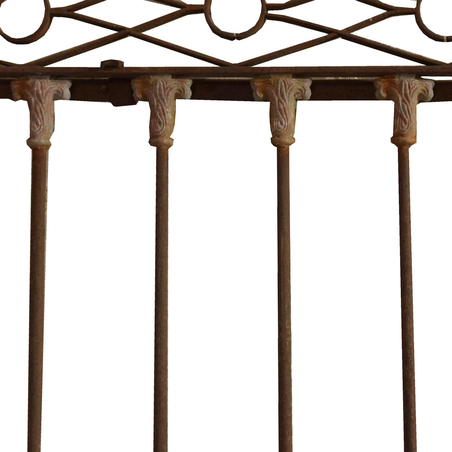 A Wrought Iron Gate 121" W x 2" D x 117" H — Argentina, Early 20th Century