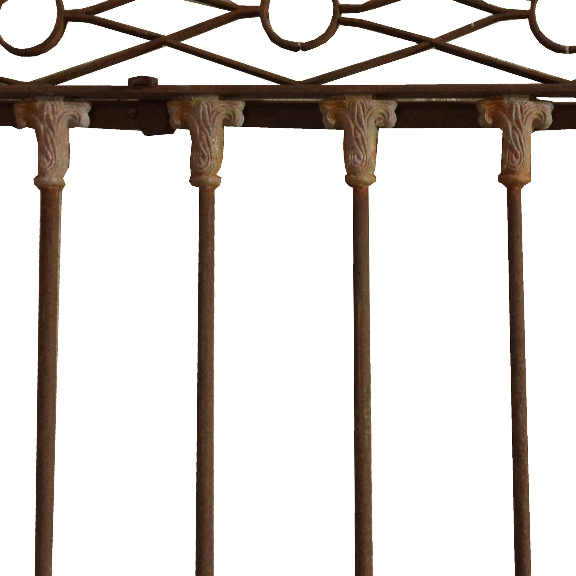 A Wrought Iron Gate 121" W x 2" D x 117" H — Argentina, Early 20th Century