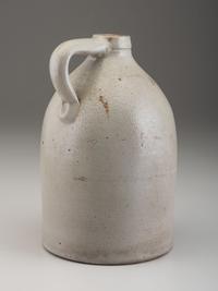 An E and L.P. Norton Cobalt Decorated Stoneware Two-Gallon Leaf Jug