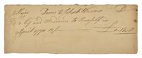 [Americana] Warren, Joseph. Autograph Document, signed