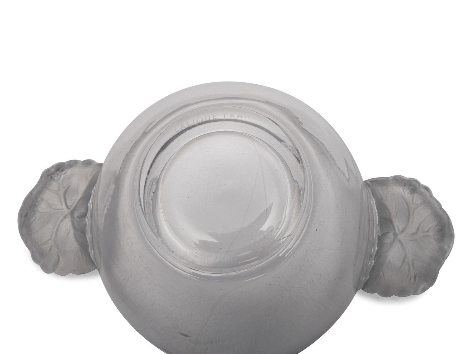 A Set of Twelve Lalique Honfleur Coupes with Saucers