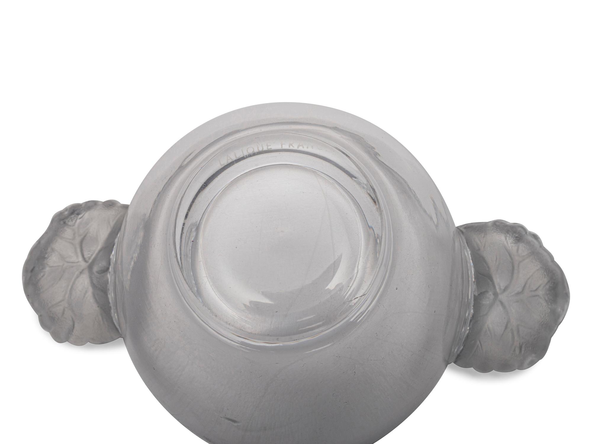 A Set of Twelve Lalique Honfleur Coupes with Saucers