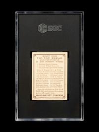 A 1910 Tip Top Bread Sam Leever Baseball Card (SGC 3 VG)