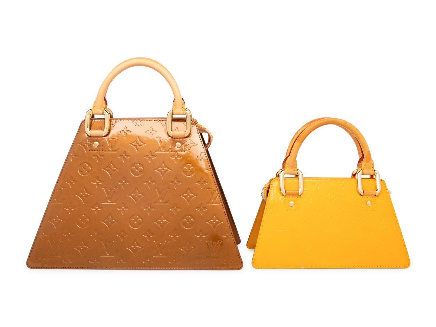 Louis Vuitton, Two Patent Empreinte Monogram Forsyth Bags
