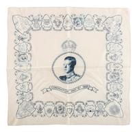 [ROYALTY]. A group of handkerchiefs, ceramics, and other ephemera from Queen VICTORIA, King GEORGE V, and King EDWARD VIII comprising: