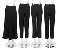 Four Chanel Bottom Separates: Three Pants and One Chanel Skirt, 2000-2010s