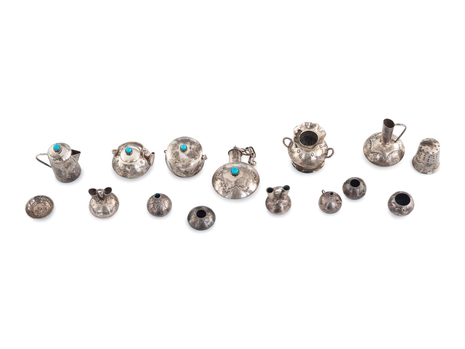 Navajo Sterling Silver Miniature Curios