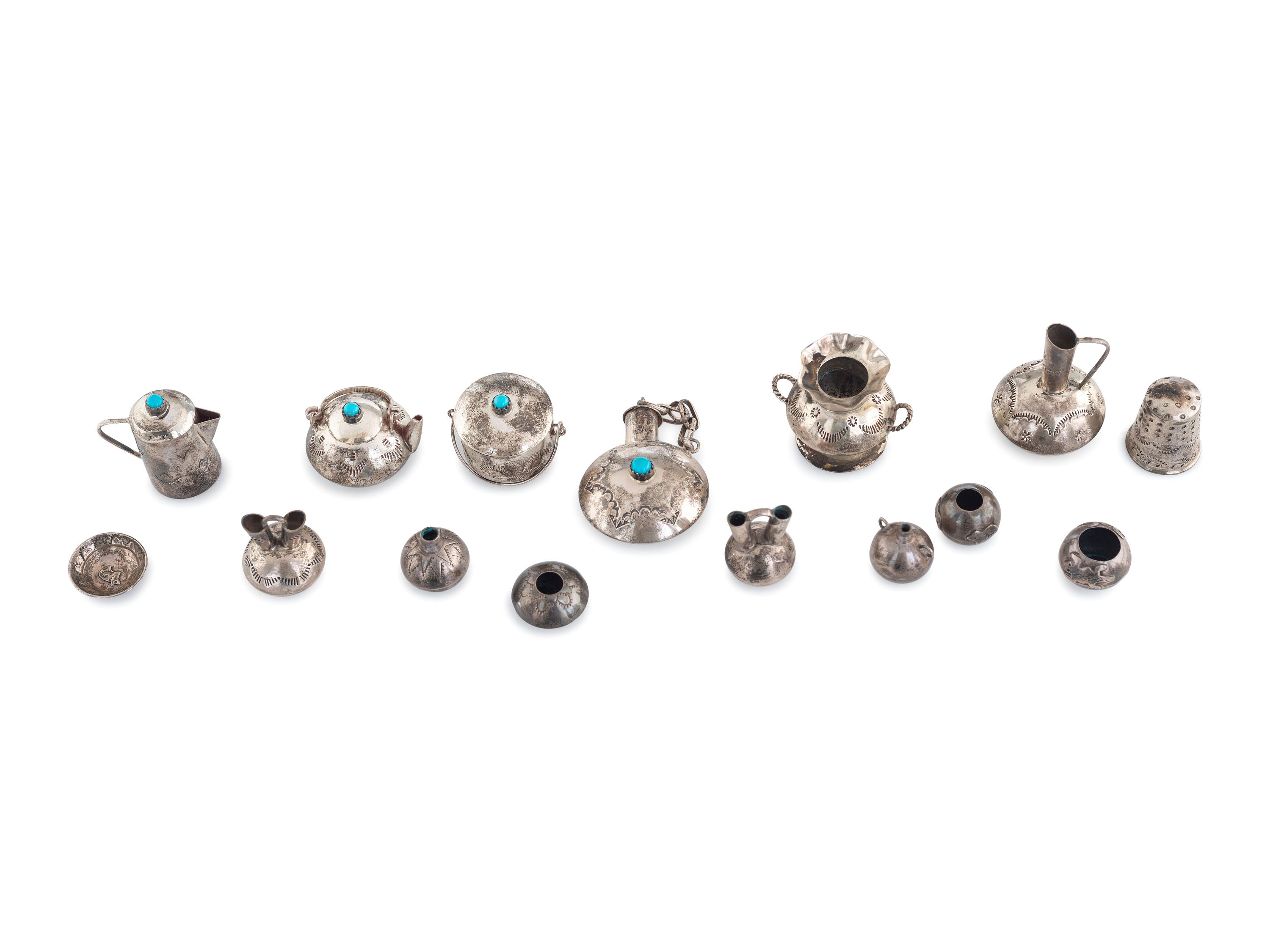 Navajo Sterling Silver Miniature Curios